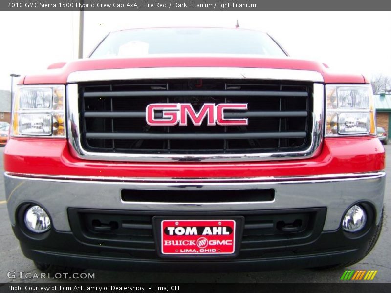 Fire Red / Dark Titanium/Light Titanium 2010 GMC Sierra 1500 Hybrid Crew Cab 4x4