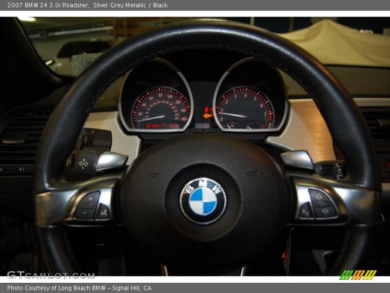Silver Grey Metallic / Black 2007 BMW Z4 3.0i Roadster