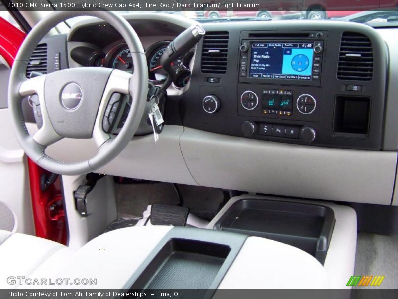 Fire Red / Dark Titanium/Light Titanium 2010 GMC Sierra 1500 Hybrid Crew Cab 4x4