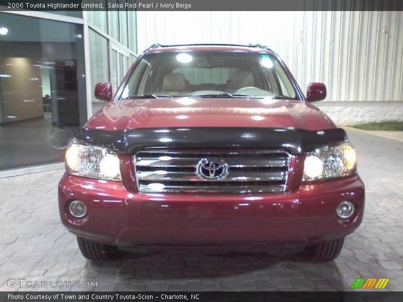 Salsa Red Pearl / Ivory Beige 2006 Toyota Highlander Limited