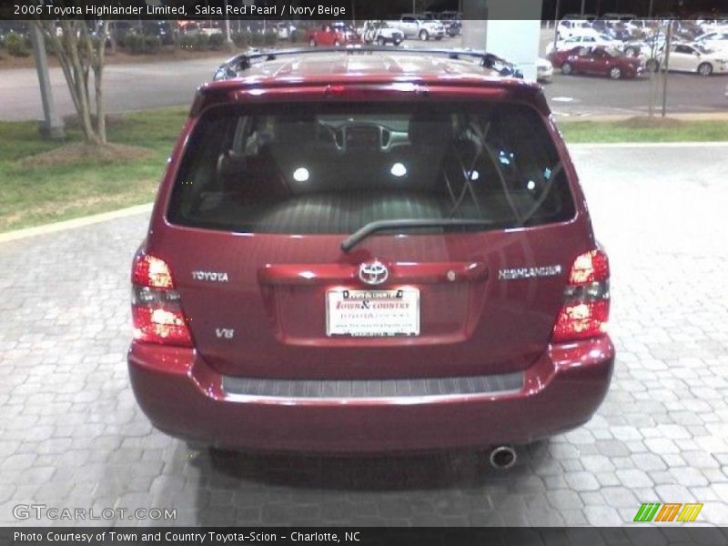 Salsa Red Pearl / Ivory Beige 2006 Toyota Highlander Limited