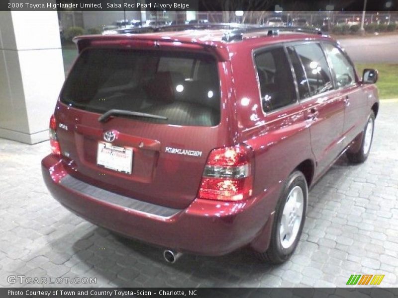 Salsa Red Pearl / Ivory Beige 2006 Toyota Highlander Limited