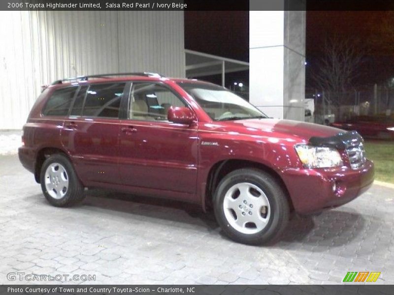 Salsa Red Pearl / Ivory Beige 2006 Toyota Highlander Limited