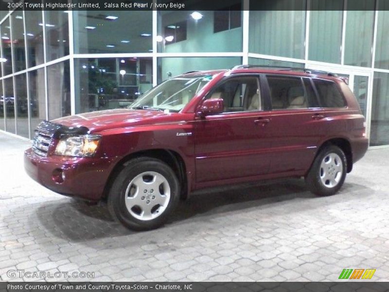 Salsa Red Pearl / Ivory Beige 2006 Toyota Highlander Limited