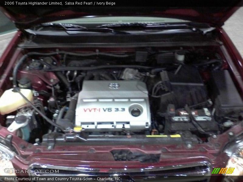 Salsa Red Pearl / Ivory Beige 2006 Toyota Highlander Limited