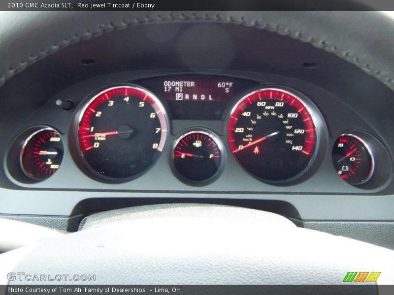 Red Jewel Tintcoat / Ebony 2010 GMC Acadia SLT