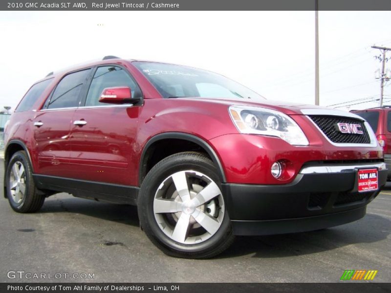 Red Jewel Tintcoat / Cashmere 2010 GMC Acadia SLT AWD