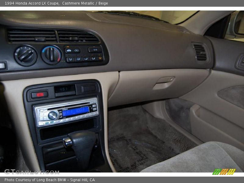 Cashmere Metallic / Beige 1994 Honda Accord LX Coupe