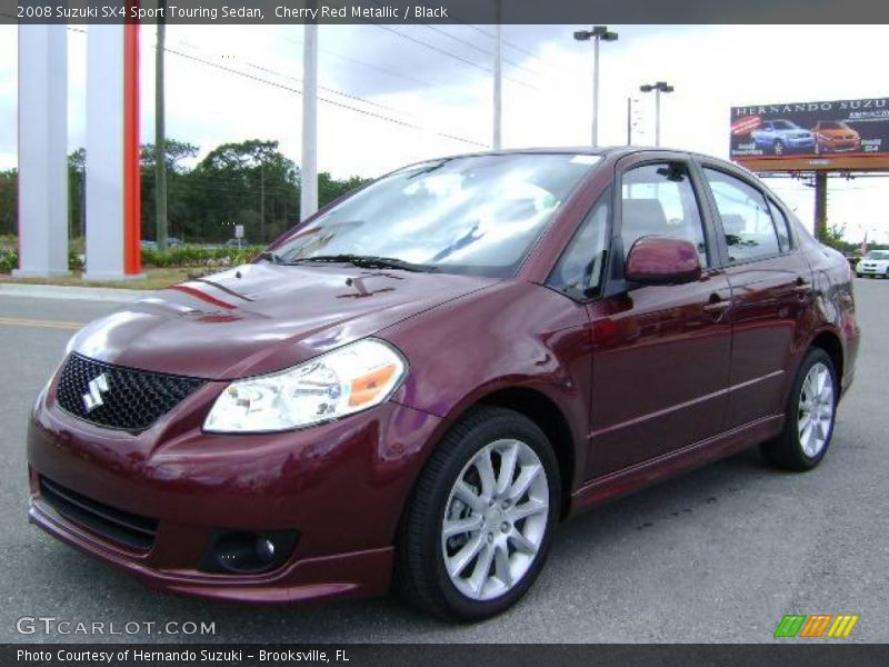 Cherry Red Metallic / Black 2008 Suzuki SX4 Sport Touring Sedan