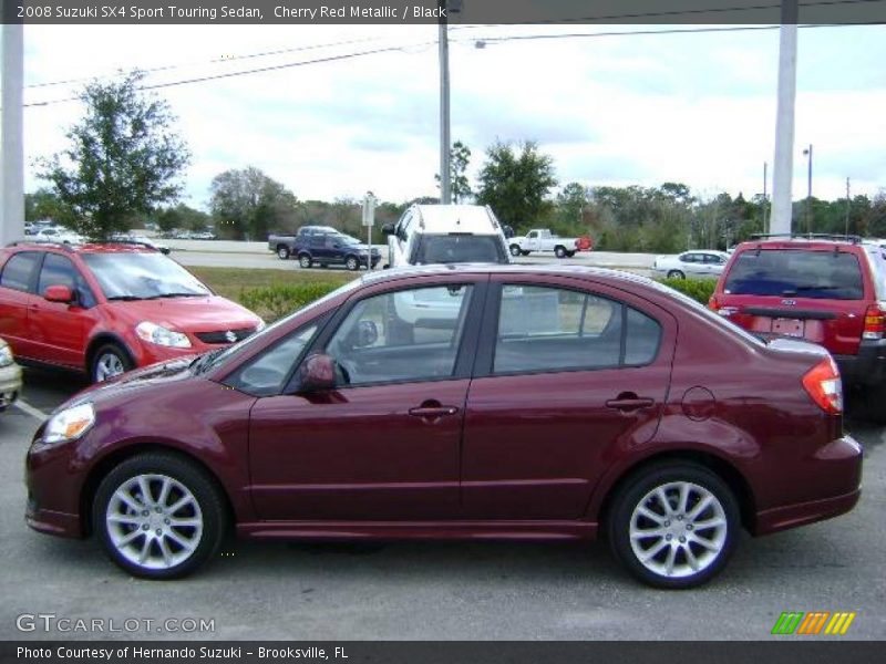 Cherry Red Metallic / Black 2008 Suzuki SX4 Sport Touring Sedan