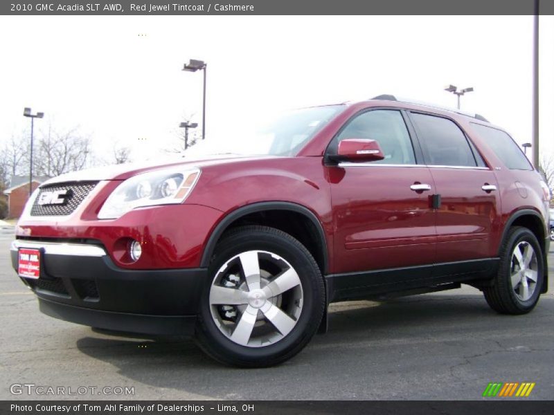 Red Jewel Tintcoat / Cashmere 2010 GMC Acadia SLT AWD