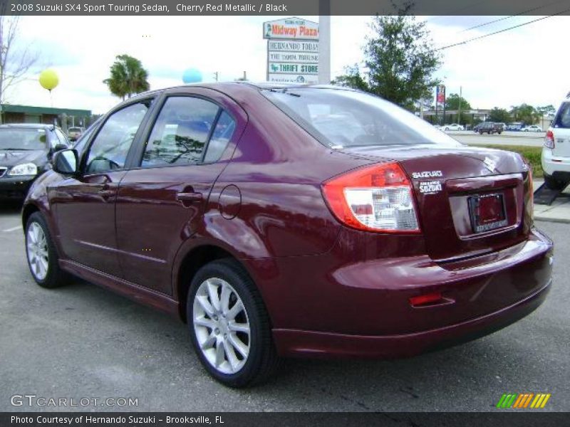 Cherry Red Metallic / Black 2008 Suzuki SX4 Sport Touring Sedan