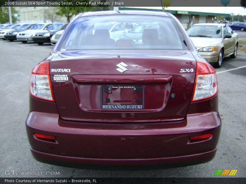 Cherry Red Metallic / Black 2008 Suzuki SX4 Sport Touring Sedan