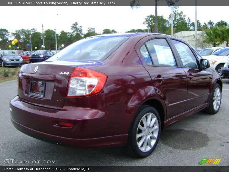 Cherry Red Metallic / Black 2008 Suzuki SX4 Sport Touring Sedan