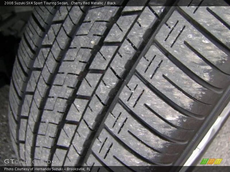 Cherry Red Metallic / Black 2008 Suzuki SX4 Sport Touring Sedan