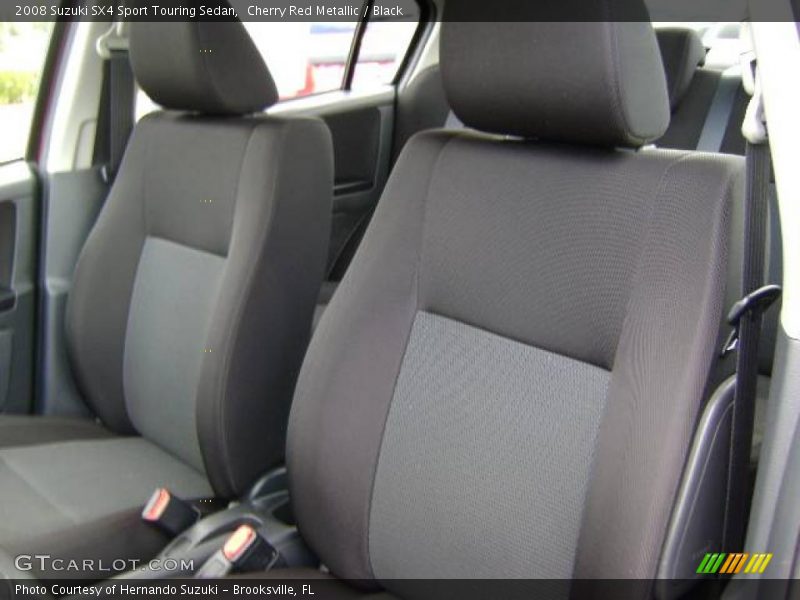 Cherry Red Metallic / Black 2008 Suzuki SX4 Sport Touring Sedan