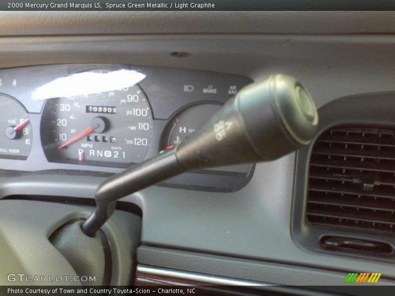 Spruce Green Metallic / Light Graphite 2000 Mercury Grand Marquis LS