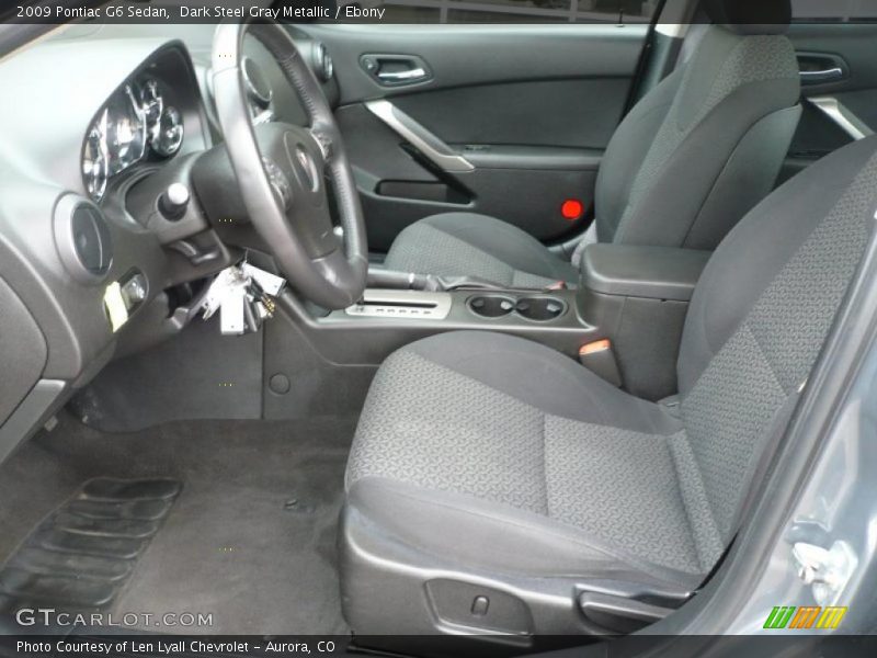 Dark Steel Gray Metallic / Ebony 2009 Pontiac G6 Sedan