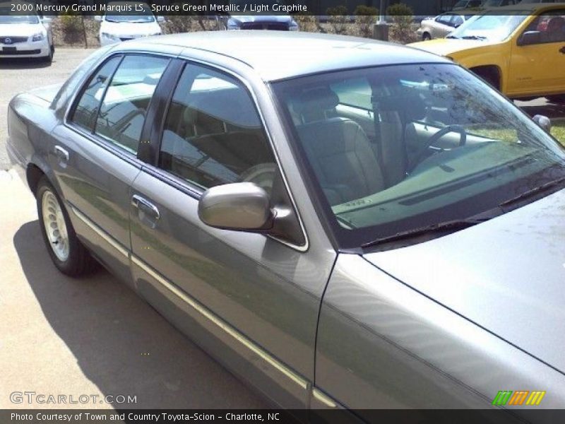 Spruce Green Metallic / Light Graphite 2000 Mercury Grand Marquis LS