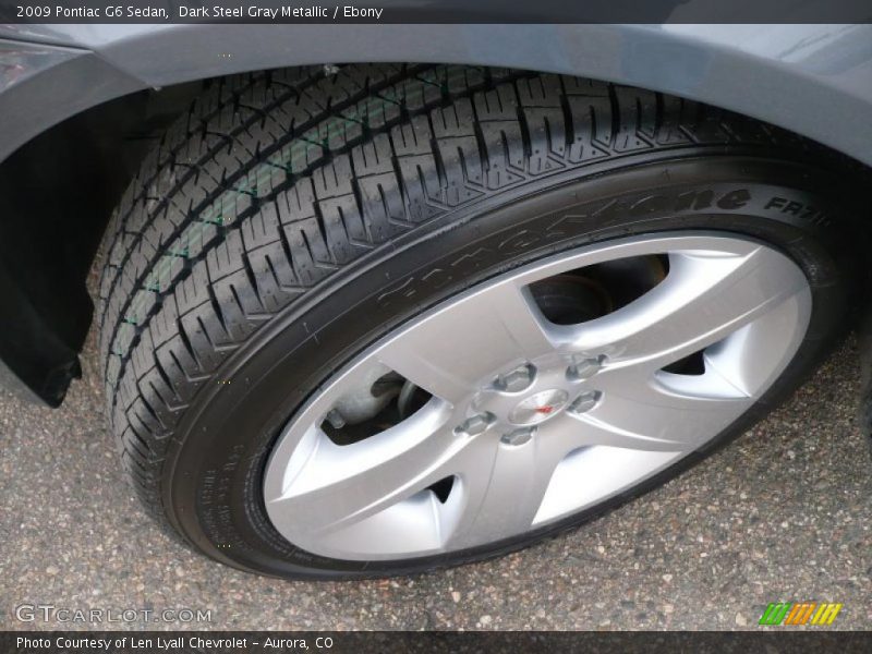 Dark Steel Gray Metallic / Ebony 2009 Pontiac G6 Sedan