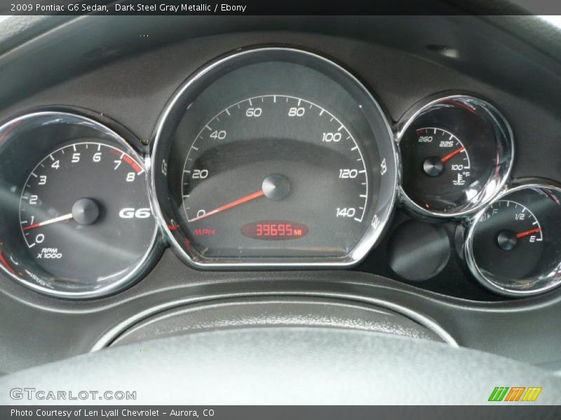 Dark Steel Gray Metallic / Ebony 2009 Pontiac G6 Sedan