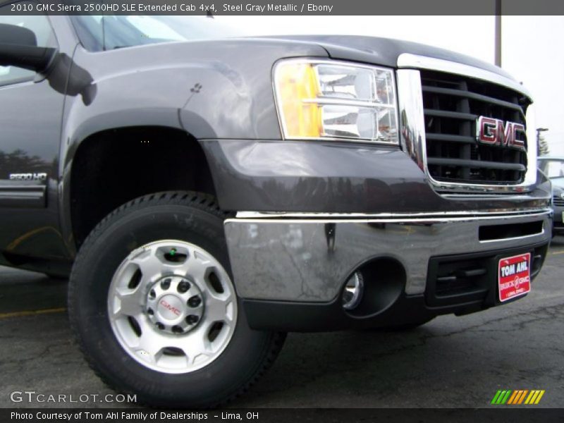 Steel Gray Metallic / Ebony 2010 GMC Sierra 2500HD SLE Extended Cab 4x4
