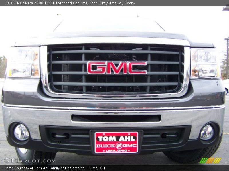 Steel Gray Metallic / Ebony 2010 GMC Sierra 2500HD SLE Extended Cab 4x4