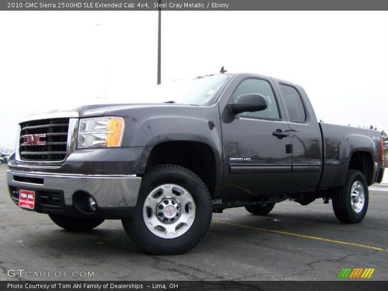 Steel Gray Metallic / Ebony 2010 GMC Sierra 2500HD SLE Extended Cab 4x4