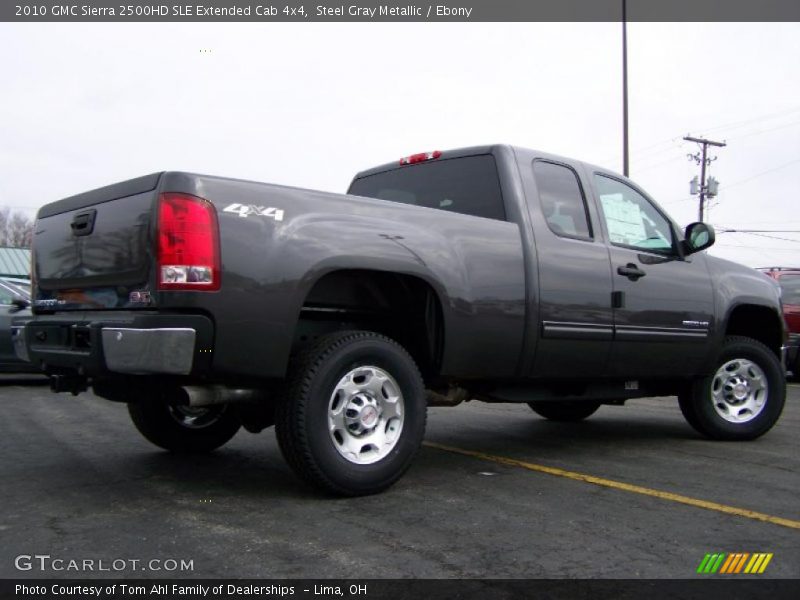 Steel Gray Metallic / Ebony 2010 GMC Sierra 2500HD SLE Extended Cab 4x4