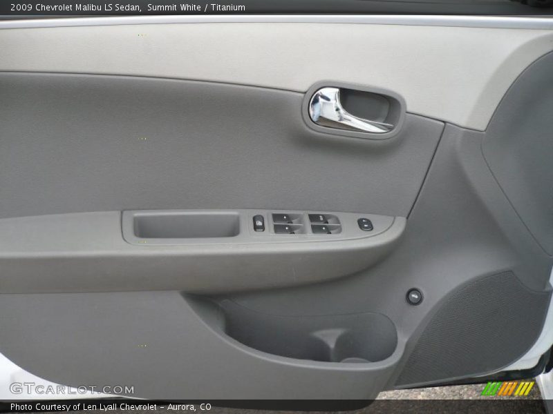 Summit White / Titanium 2009 Chevrolet Malibu LS Sedan
