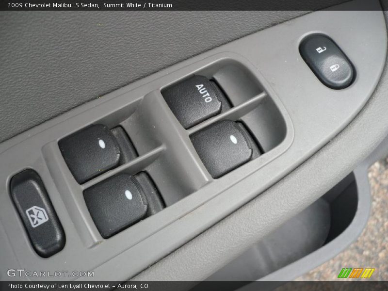 Summit White / Titanium 2009 Chevrolet Malibu LS Sedan