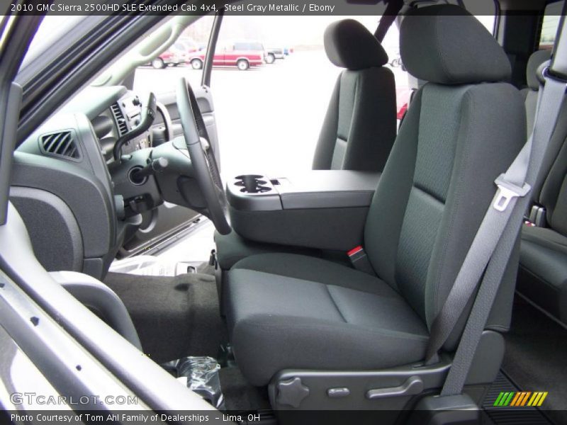 Steel Gray Metallic / Ebony 2010 GMC Sierra 2500HD SLE Extended Cab 4x4