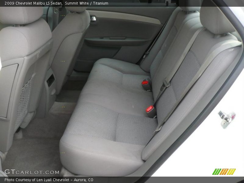 Summit White / Titanium 2009 Chevrolet Malibu LS Sedan