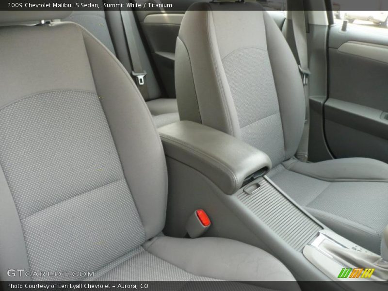 Summit White / Titanium 2009 Chevrolet Malibu LS Sedan