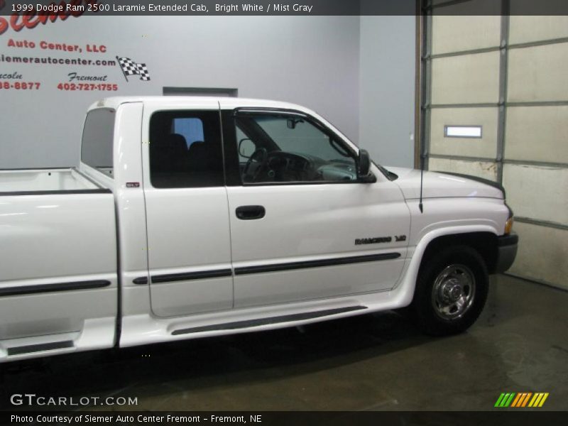 Bright White / Mist Gray 1999 Dodge Ram 2500 Laramie Extended Cab