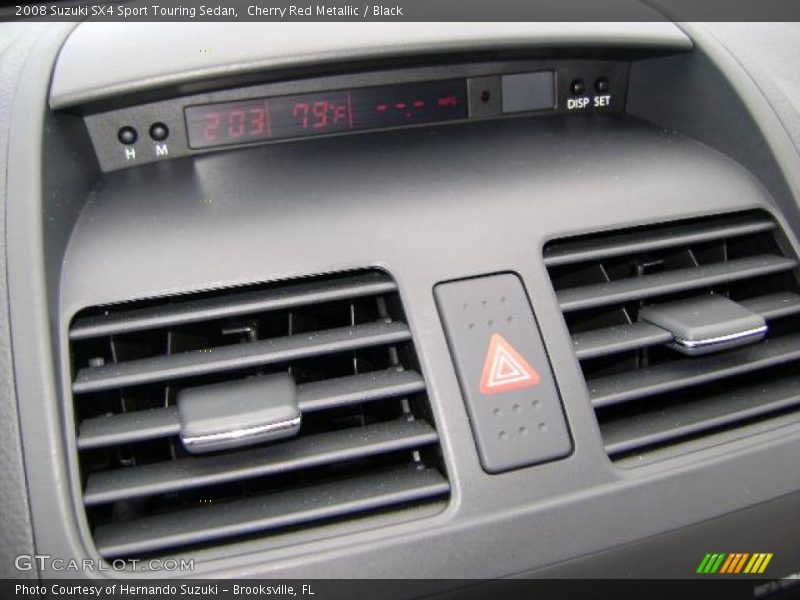 Cherry Red Metallic / Black 2008 Suzuki SX4 Sport Touring Sedan