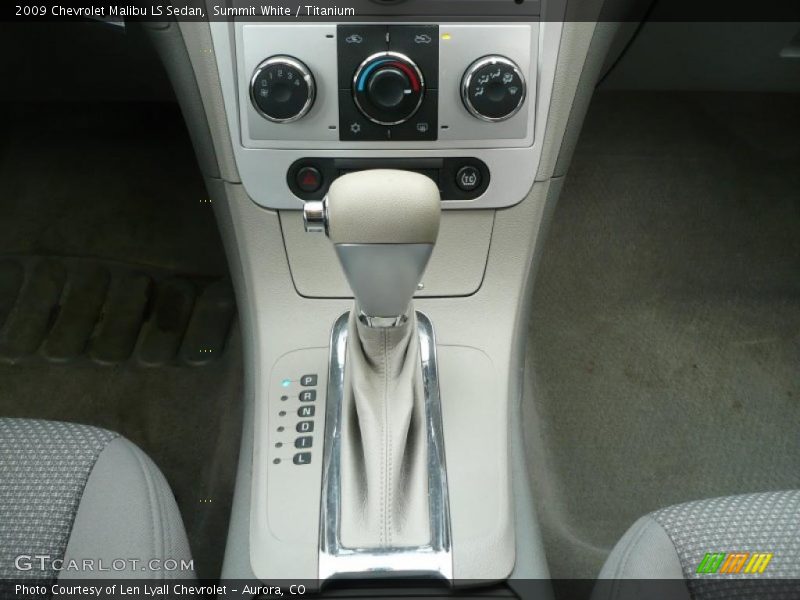 Summit White / Titanium 2009 Chevrolet Malibu LS Sedan