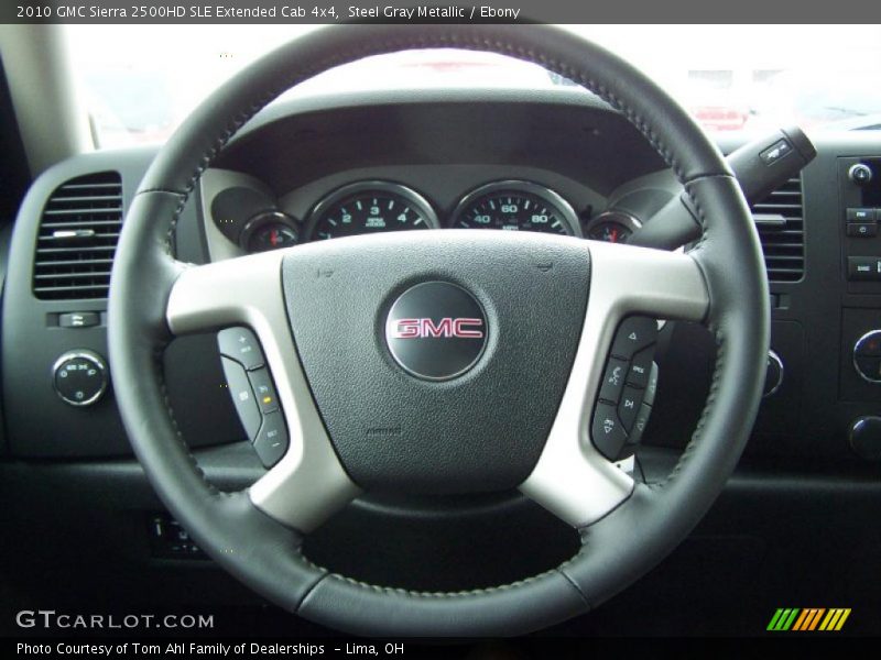 Steel Gray Metallic / Ebony 2010 GMC Sierra 2500HD SLE Extended Cab 4x4