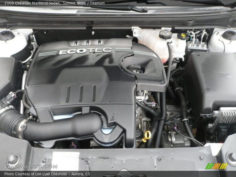 Summit White / Titanium 2009 Chevrolet Malibu LS Sedan