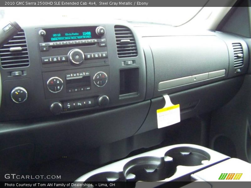 Steel Gray Metallic / Ebony 2010 GMC Sierra 2500HD SLE Extended Cab 4x4
