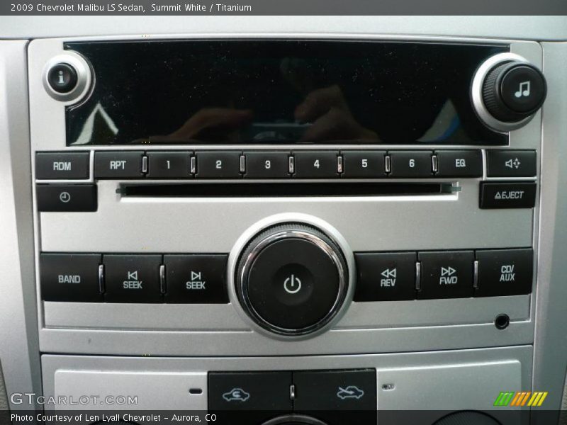 Summit White / Titanium 2009 Chevrolet Malibu LS Sedan
