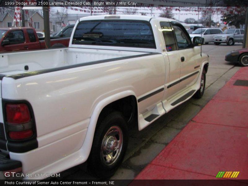 Bright White / Mist Gray 1999 Dodge Ram 2500 Laramie Extended Cab
