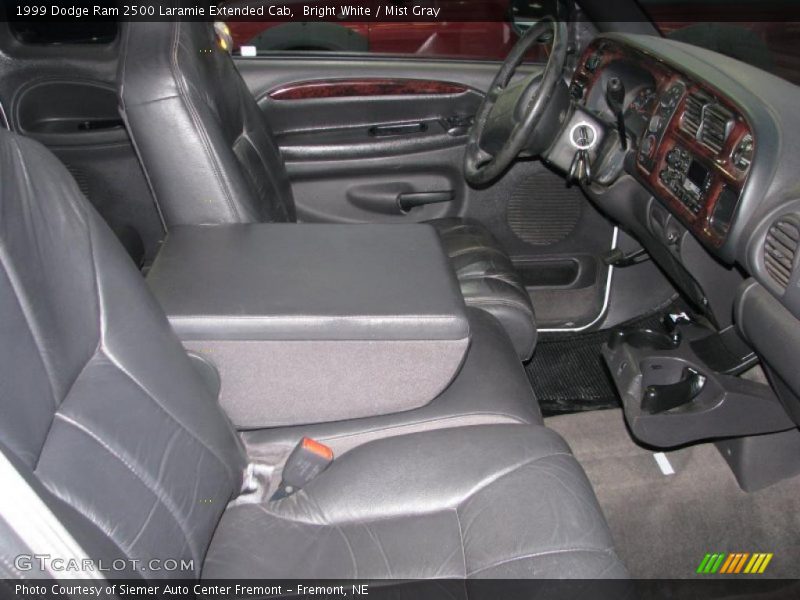 Bright White / Mist Gray 1999 Dodge Ram 2500 Laramie Extended Cab