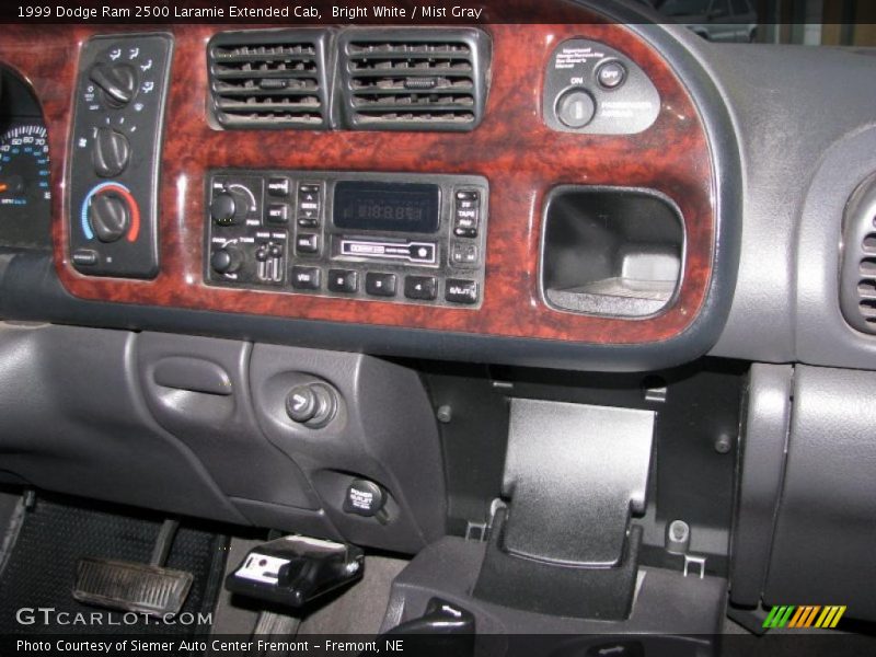 Bright White / Mist Gray 1999 Dodge Ram 2500 Laramie Extended Cab
