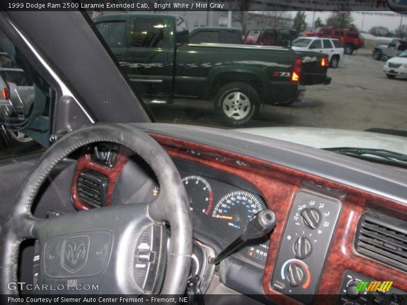 Bright White / Mist Gray 1999 Dodge Ram 2500 Laramie Extended Cab