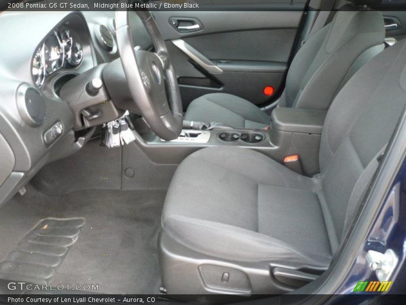 Midnight Blue Metallic / Ebony Black 2008 Pontiac G6 GT Sedan
