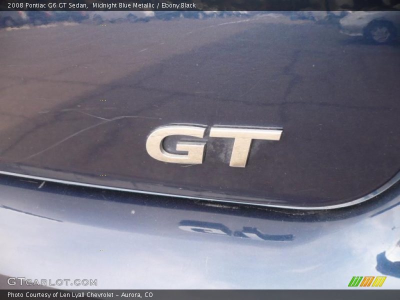 Midnight Blue Metallic / Ebony Black 2008 Pontiac G6 GT Sedan