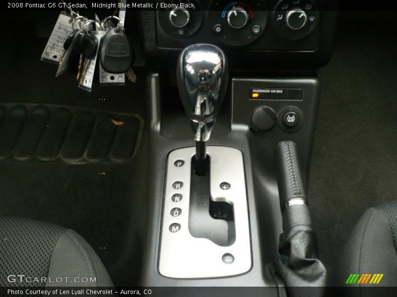 Midnight Blue Metallic / Ebony Black 2008 Pontiac G6 GT Sedan
