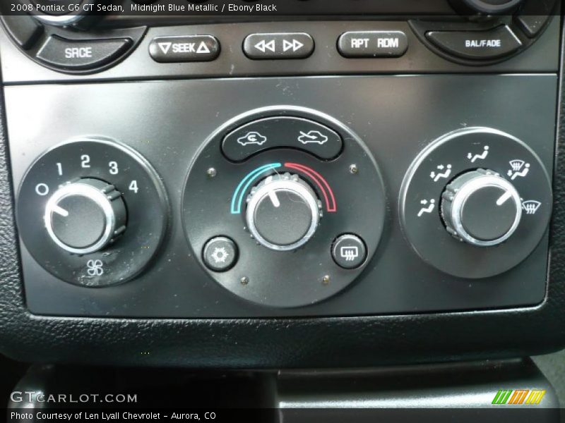 Midnight Blue Metallic / Ebony Black 2008 Pontiac G6 GT Sedan