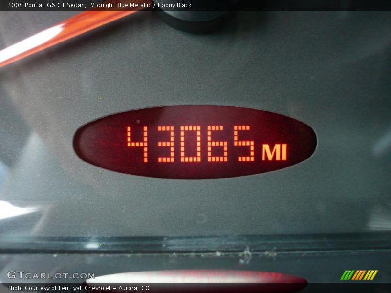 Midnight Blue Metallic / Ebony Black 2008 Pontiac G6 GT Sedan